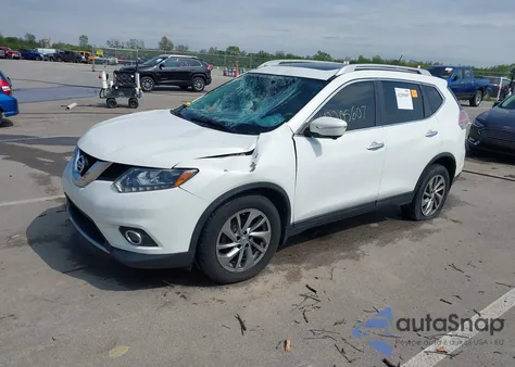 2014 Nissan Rogue Sl z USA, uszkodzony, nr VIN 5N1AT2MVXEC850796